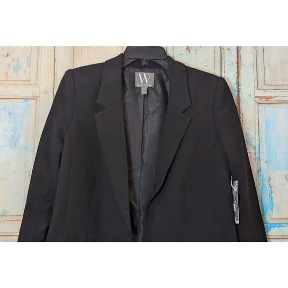 Worthington Womens Size Small Black Long Sleeve Notch Collar Blazer Jacket - Picture 4 of 10